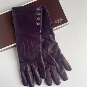 Vintage Coach Iris Leather Gloves